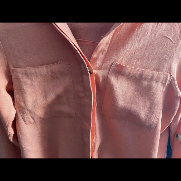 Coral Colored Blouse - Picture 6 of 9